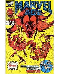 Marvel Age (1983) #  45 (5.0-VGF) Small hole in spine