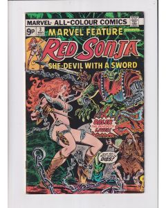 Marvel Feature (1975) #   3 UK Price (5.0-VGF) (1934476) Red Sonja, Rust migration