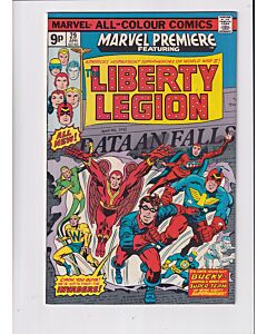 Marvel Premiere (1972) #  29 UK Price (8.0-VF) (1574894) Liberty Legion