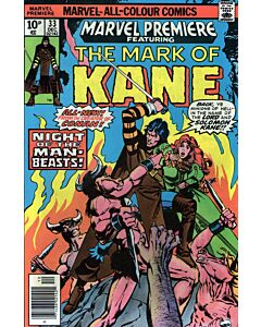 Marvel Premiere (1972) #  33 UK Price (7.0-FVF) 1st color comic appearance Kane