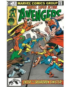 Marvel Super Action (1977) #  31 UK Price (7.0-FVF) Avengers, Squadron Sinister