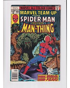 Marvel Team-Up (1972) #  68 UK Price (4.0-VG) (692551) Man-Thing, 1st app. D'Spayre