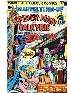 Marvel Team-Up (1972) #  34 UK Price (5.0-VGF) Valkyrie