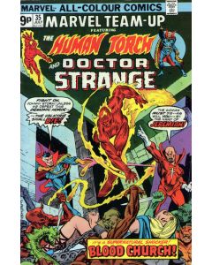 Marvel Team-Up (1972) #  35 UK Price (5.0-VGF) Human Torch, Dr. Strange, Valkyrie