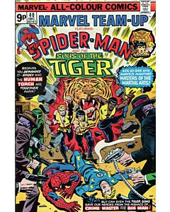 Marvel Team-Up (1972) #  40 UK Price (4.0-VG) 1st color app. Sons of the Tiger