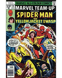Marvel Team-Up (1972) #  59 UK Price (7.0-FVF) Yellowjacket, Wasp