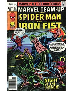 Marvel Team-Up (1972) #  63 UK Price (5.0-VGF) Iron Fist