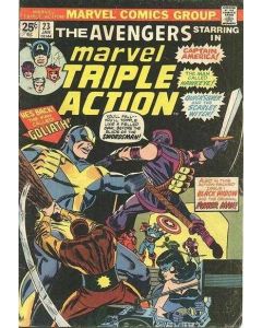 Marvel Triple Action (1972) #  23 (3.0-GVG) Avengers, Ink on cover, Cover damage