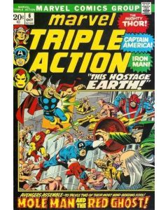 Marvel Triple Action (1972) #   6 (5.0-VGF) Avengers, Mole Man, Red Ghost