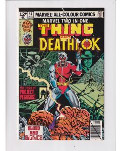 Marvel Two-In-One (1974) #  54 UK Price (5.0-VGF) (1891755) Deathlok, 1st Screaming Mimi, 1st Grapplers