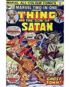 Marvel Two-In-One (1974) #  14 UK Price (1.8-GD-) Thing, Son of Satan, Cover tear