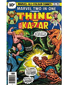 Marvel Two-In-One (1974) #  16 UK Price (8.0-VF) Thing, Ka-Zar