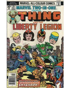 Marvel Two-In-One (1974) #  20 UK Price (4.0-VG) Liberty Legion, U-Man, Master Man, Skyshark