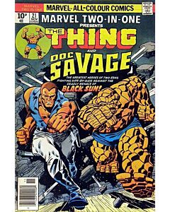 Marvel Two-In-One (1974) #  21 UK Price (4.0-VG) Thing, Doc Savage