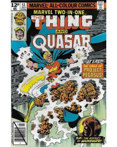 Marvel Two-In-One (1974) #  53 UK Price (8.0-VF) Quasar