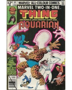 Marvel Two-In-One (1974) #  58 UK Price (8.0-VF) Aquarian