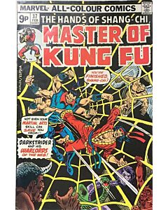 Master of Kung Fu (1974) #  37 UK Price (6.0-FN) Darkstrider