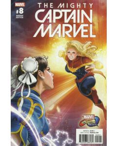 Mighty Captain Marvel (2017) #   8 Cover B (9.0-VFNM) vs. Capcom Variant