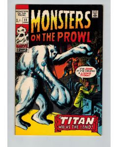 Monsters on the Prowl (1971) #  11 UK Price (7.5-VF-) (745264)