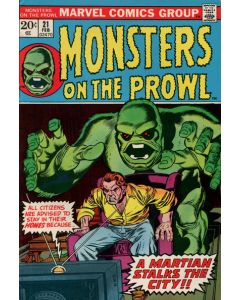 Monsters on the Prowl (1971) #  21 (5.0-VGF) Distributors Ink