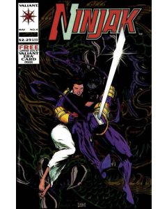 Ninjak (1994) #   4 with card (8.0-VF)