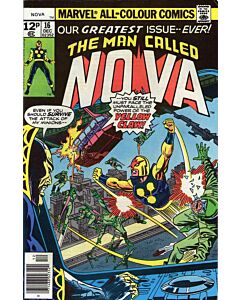 Nova (1976) #  16 UK Price (4.0-VG) Yellow Claw, Nick Fury