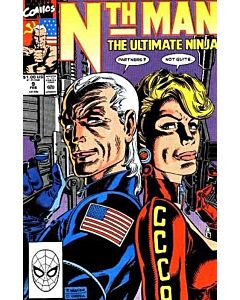Nth Man the Ultimate Ninja (1989) #   9 (4.0-VG) Price tag on Cover