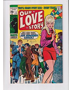 Our Love Story (1969) #   4 (7.0-FVF) (1897801) Pen mark on cover