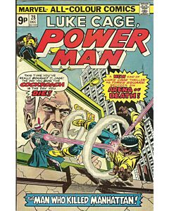 Power Man and Iron Fist (1972) #  28 UK Price (3.0-GVG) Cover Damage