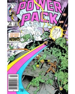 Power Pack (1984) #  20 Newsstand (8.0-VF) New Mutants, Mike Mignola cover