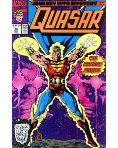 Quasar (1989) #  16 (2.0-GD) The Stranger, Overmind, Cover creased