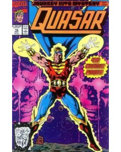 Quasar (1989) #  16 (2.0-GD) The Stranger, Overmind, Cover creased