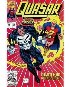 Quasar (1989) #  42 (5.0-VGF) Punisher, Water damage