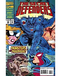 Secret Defenders (1993) #  20 (6.0-FN) Marker on cover