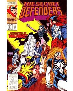 Secret Defenders (1993) #   3 (7.0-FVF) Slight spine discoloration