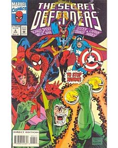Secret Defenders (1993) #   6 (5.0-VGF) Captain America, Spider-Man, Staple rust