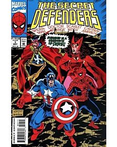 Secret Defenders (1993) #   7 (6.0-FN) Captain America, Spider-Man
