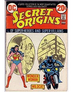 Secret Origins (1973) #   3 (5.0-VGF) Wonder Woman, Wildcat