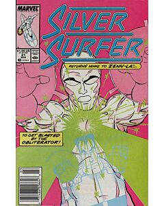 Silver Surfer (1987) #  21 Mark Jewelers (7.0-FVF) Obliterator