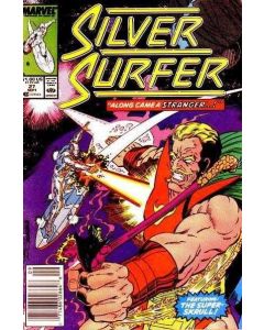 Silver Surfer (1987) #  27 Mark Jewelers (5.0-VGF) Kree/Skrull War Super Skrull the Stranger