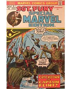 Special Marvel Edition (1971) #   9 (5.0-VGF) Sgt. Fury, Writing on cover, Small piece missing