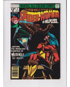 Spider-Woman (1978) #   6 UK Price (7.0-FVF) (1999109) Werewolf by Night