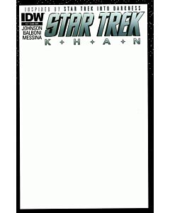 Star Trek Khan (2013) #   2 Sub Cover (9.0-VFNM) Blank