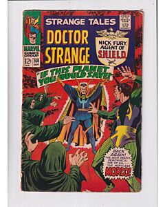 Strange Tales (1951) # 160 (2.0-GD) (1889523) Captain America, Mordo, Cover nearly detached