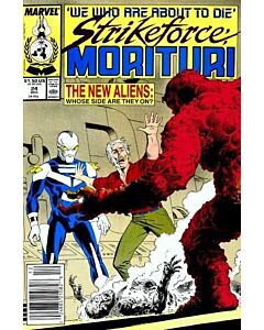 Strikeforce Morituri (1986) #  24 Newsstand (6.0-FN) Price tag on Cover