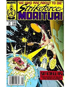 Strikeforce Morituri (1986) #  25 Newsstand (6.0-FN) Price tag on Cover