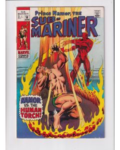 Sub-Mariner (1968) #  14 UK Price (5.0-VGF) (1698057) Namor vs. Human Torch