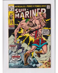 Sub-Mariner (1968) #  29 (5.0-VGF) (1986055) 1st battle with Hercules