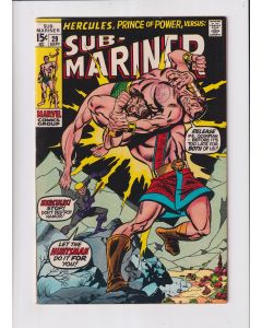 Sub-Mariner (1968) #  29 (6.0-FN) (2171832) 1st battle with Hercules