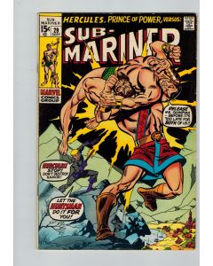 Sub-Mariner (1968) #  29 (6.0-FN) (2205193) 1st battle with Hercules